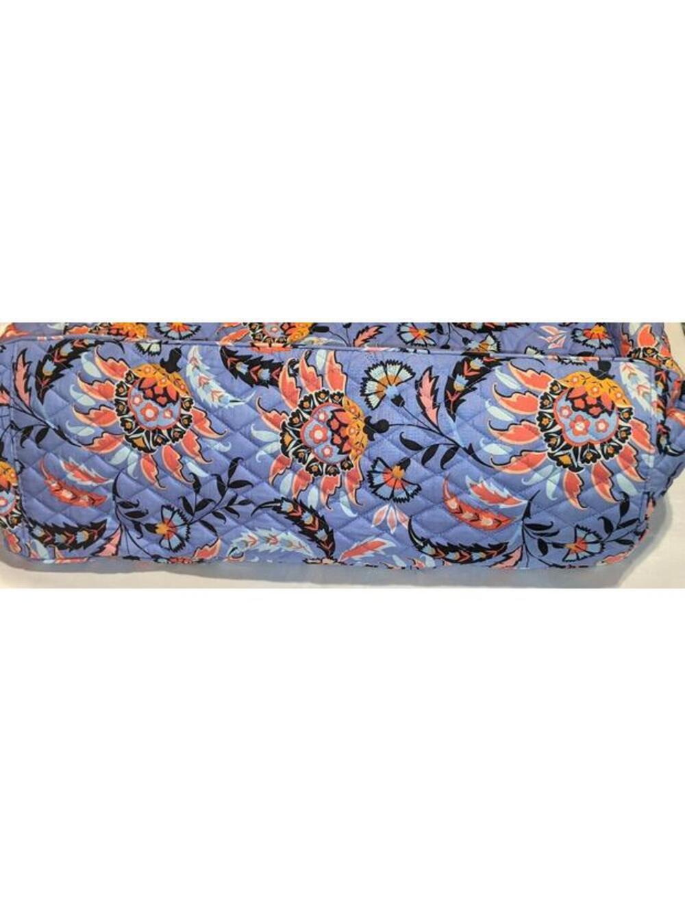 Vera Bradley Dual Compartment Travel Bag Tote in Mural Garden Floral Paisley EUC - Picture 5 of 13